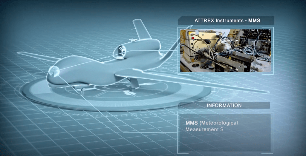Image of the Meteorological Measurement System (MMS) for planes. This is a still from an ESPO video